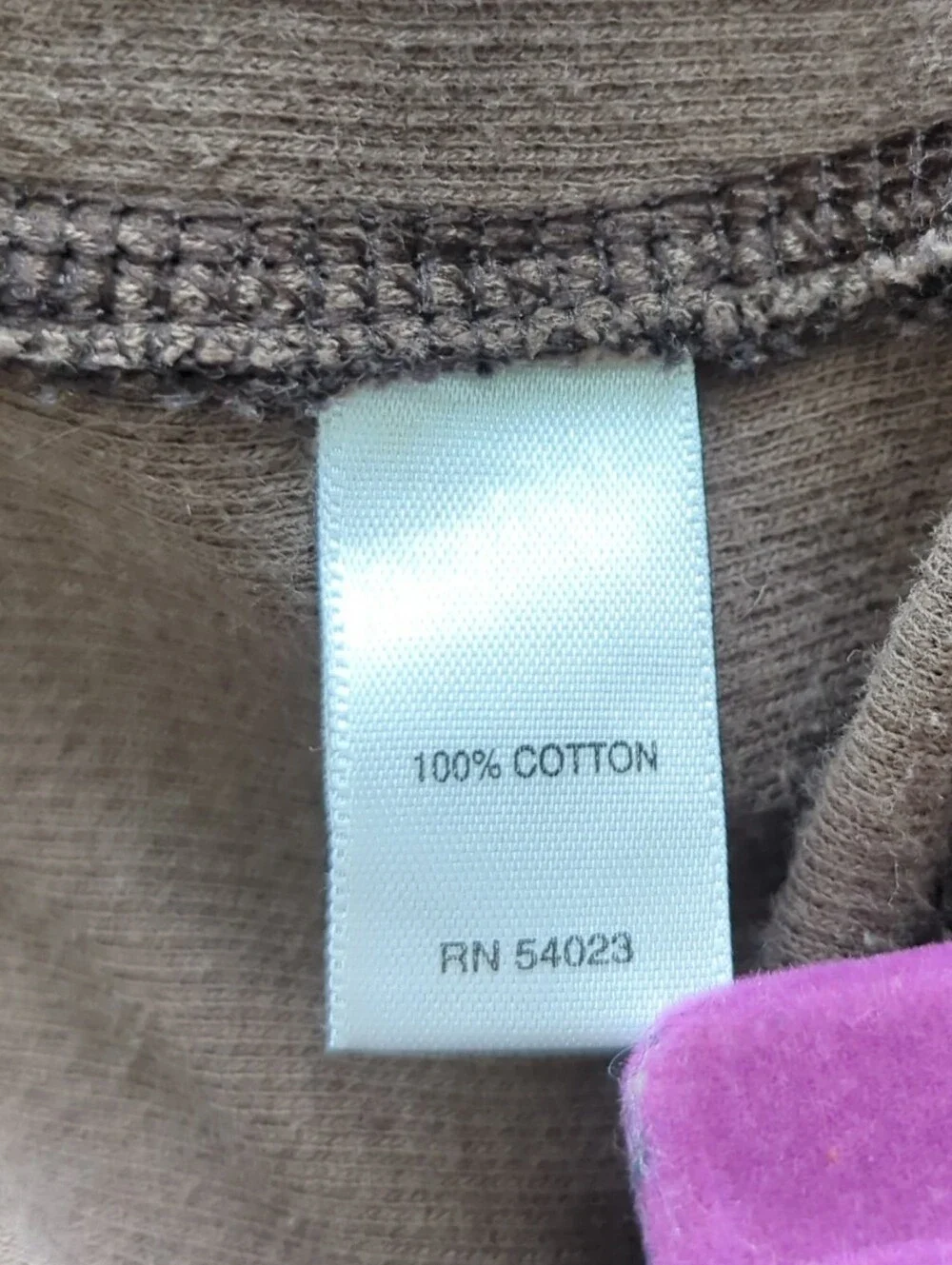 Banana Republic Gray 100% Cotton Full Zip Sweater Striped Accent On Sleeve Sz M